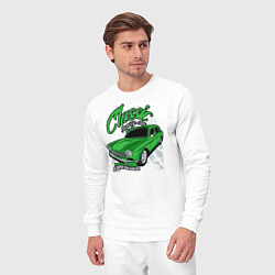 Костюм хлопковый мужской Авто для семьи, цвет: белый — фото 2