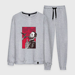 Костюм хлопковый мужской Эминем, цвет: меланж
