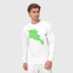 Костюм хлопковый мужской Green Armenia, цвет: белый — фото 2