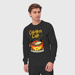 Костюм хлопковый мужской Calcifer cook, цвет: черный — фото 2