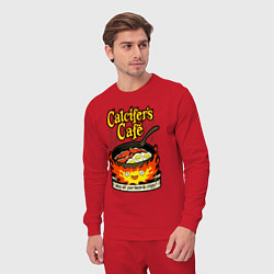 Костюм хлопковый мужской Calcifer cook, цвет: красный — фото 2