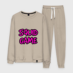 Костюм хлопковый мужской Squid Game Pinker, цвет: миндальный