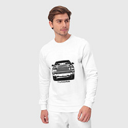 Костюм хлопковый мужской Тойота Тундра, цвет: белый — фото 2
