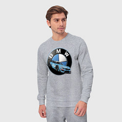 Костюм хлопковый мужской BMW самая престижная марка автомобиля, цвет: меланж — фото 2