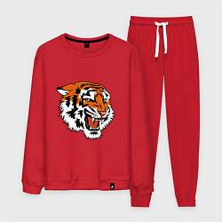 Костюм хлопковый мужской Smiling Tiger, цвет: красный