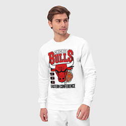 Костюм хлопковый мужской Chicago Bulls NBA, цвет: белый — фото 2