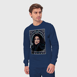 Костюм хлопковый мужской ЙЕННИФЕР НЕТФЛИКС, цвет: тёмно-синий — фото 2