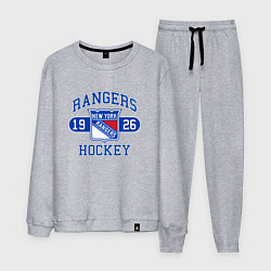Костюм хлопковый мужской Нью Йорк Рейнджерс, New York Rangers, цвет: меланж