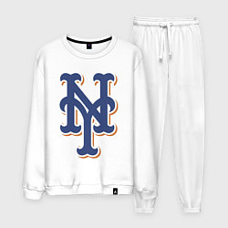 Костюм хлопковый мужской New York Mets - baseball team, цвет: белый