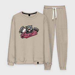 Костюм хлопковый мужской Sacramento River Cats - baseball team, цвет: миндальный