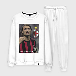 Костюм хлопковый мужской Paolo Cesare Maldini - Milan, captain, цвет: белый