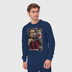 Костюм хлопковый мужской Paolo Cesare Maldini - Milan, captain, цвет: тёмно-синий — фото 2