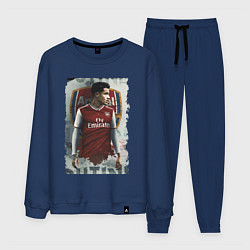 Костюм хлопковый мужской Arsenal, England, цвет: тёмно-синий