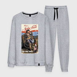 Костюм хлопковый мужской Nuka Cola - raid your first!, цвет: меланж