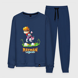 Костюм хлопковый мужской Уставший Rayman, цвет: тёмно-синий