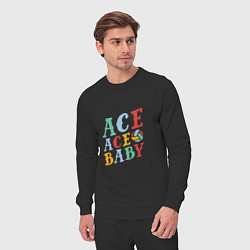 Костюм хлопковый мужской Ace Ace Baby, цвет: черный — фото 2