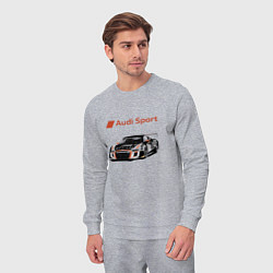 Костюм хлопковый мужской Audi Motorsport Racing team, цвет: меланж — фото 2