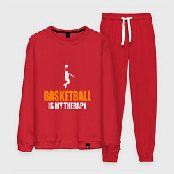 Костюм хлопковый мужской Терапия - Баскетбол, цвет: красный