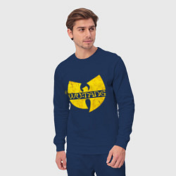 Костюм хлопковый мужской Wu tang logo, цвет: тёмно-синий — фото 2