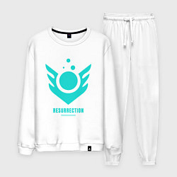 Костюм хлопковый мужской Сейдж способность валорант, цвет: белый