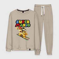 Костюм хлопковый мужской Bowser Super Mario Nintendo, цвет: миндальный