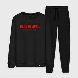 Костюм хлопковый мужской Dead by april metal,, цвет: черный