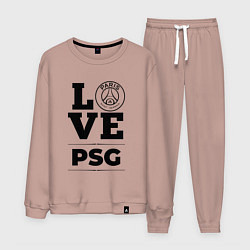 Костюм хлопковый мужской PSG Love Классика, цвет: пыльно-розовый