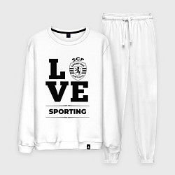 Костюм хлопковый мужской Sporting Love Классика, цвет: белый