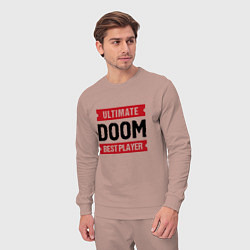 Костюм хлопковый мужской Doom Ultimate, цвет: пыльно-розовый — фото 2