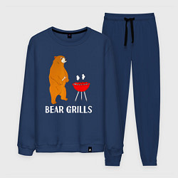 Костюм хлопковый мужской Bear Grills Беар Гриллс, цвет: тёмно-синий