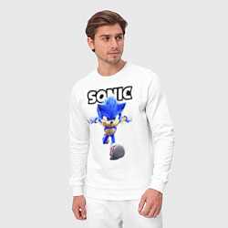 Костюм хлопковый мужской Sonic the Hedgehog 2, цвет: белый — фото 2