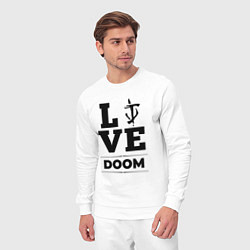 Костюм хлопковый мужской Doom Love Classic, цвет: белый — фото 2