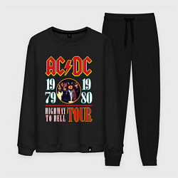 Костюм хлопковый мужской ACDC HIGHWAY TO HELL TOUR, цвет: черный