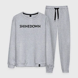 Костюм хлопковый мужской Shinedown лого, цвет: меланж