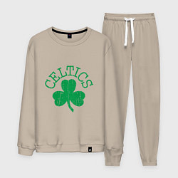 Костюм хлопковый мужской Basketball - Celtics, цвет: миндальный