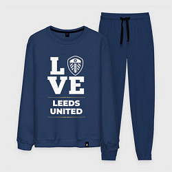 Костюм хлопковый мужской Leeds United Love Classic, цвет: тёмно-синий