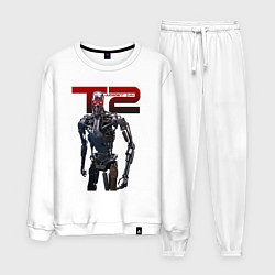 Костюм хлопковый мужской Terminator 2 - T800, цвет: белый