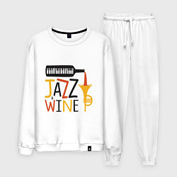 Костюм хлопковый мужской Jazz & Wine, цвет: белый