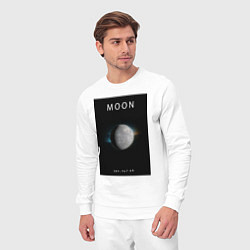 Костюм хлопковый мужской Moon Луна Space collections, цвет: белый — фото 2