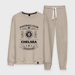 Костюм хлопковый мужской Chelsea: Football Club Number 1 Legendary, цвет: миндальный