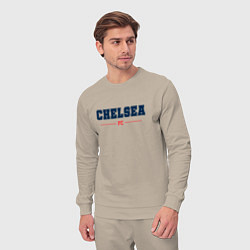 Костюм хлопковый мужской Chelsea FC Classic, цвет: миндальный — фото 2