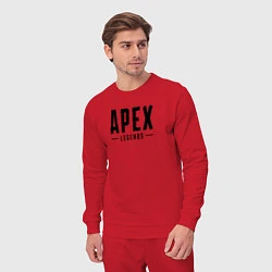 Костюм хлопковый мужской Логотип игры Apex Legends, цвет: красный — фото 2