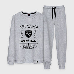 Костюм хлопковый мужской West Ham: Football Club Number 1 Legendary, цвет: меланж