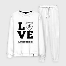 Костюм хлопковый мужской Lamborghini Love Classic, цвет: белый