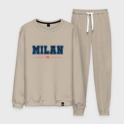 Костюм хлопковый мужской Milan FC Classic, цвет: миндальный