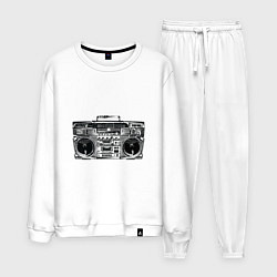 Костюм хлопковый мужской Wu-Tang Boombox, цвет: белый