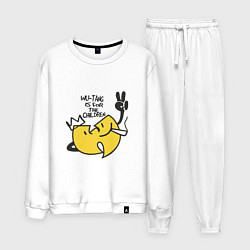Костюм хлопковый мужской Wu-Tang Is For The Children, цвет: белый