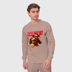 Костюм хлопковый мужской Nintendo - DK, цвет: пыльно-розовый — фото 2