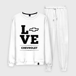 Костюм хлопковый мужской Chevrolet Love Classic, цвет: белый