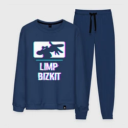 Костюм хлопковый мужской Limp Bizkit Glitch Rock, цвет: тёмно-синий